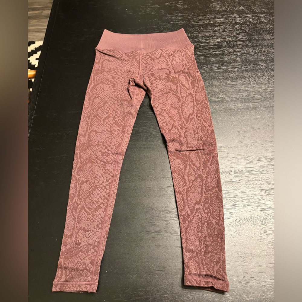 Avocado Snakeskin leggings